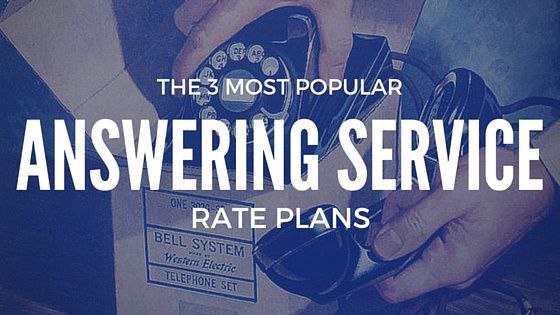 Popular Answering Service Rate Plans