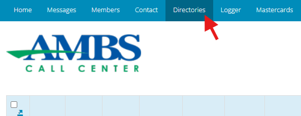 myAmbs Web Portal Directories Tab