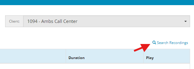 myAmbs Web Portal Search Recordings Feature